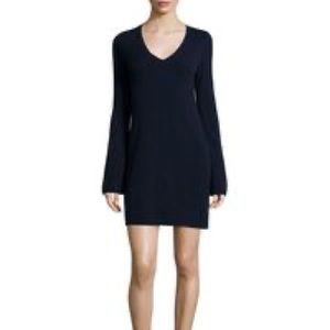 Autumn cashmere NAVY BLUE sweater dress XS